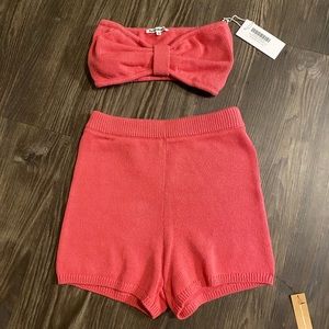 Reformation Paradiso Bra And Short Set